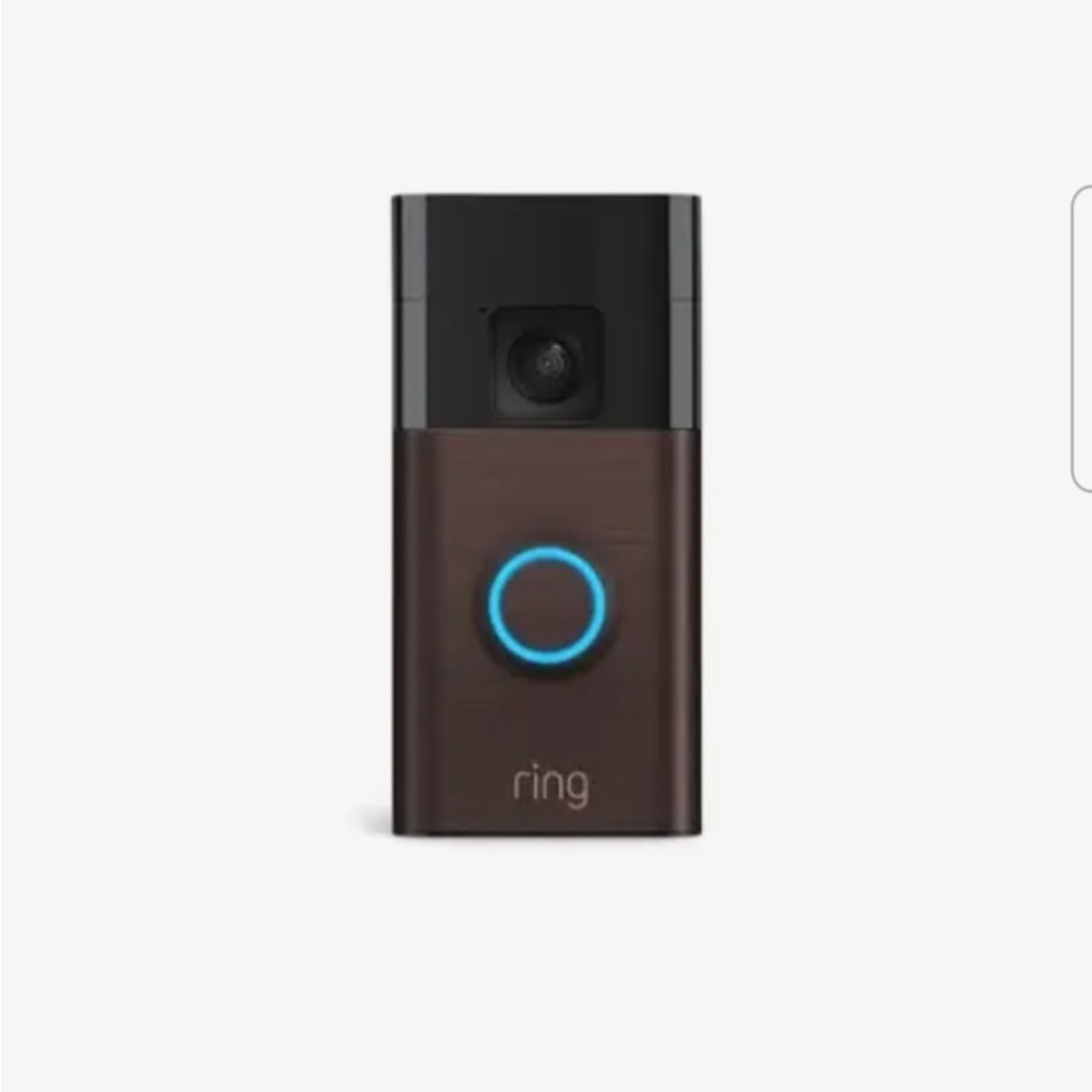 Ring Video Doorbell in Black and Brown